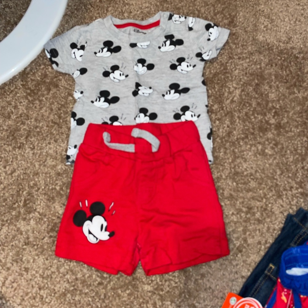 Mickey Mouse short set